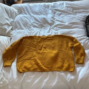 French Connection Mustard Crew Neck Sweater